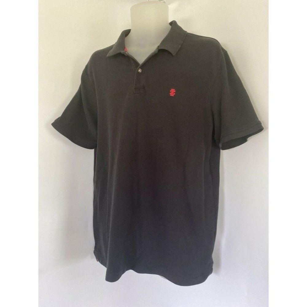 Vintage Izod Men's The Advantage Polo Shirt XL Blk‎